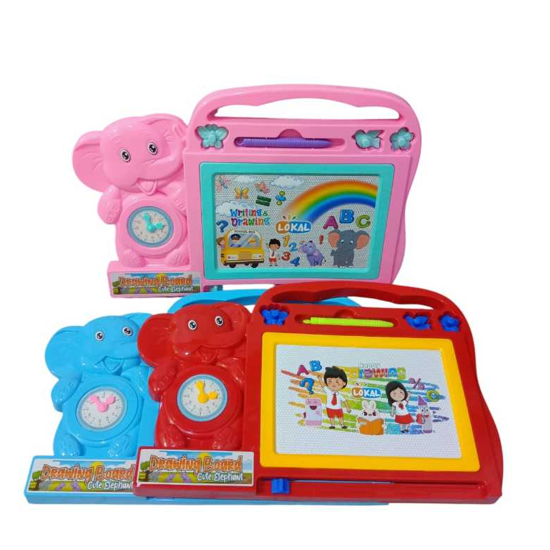 MAINAN EDUKASI ANAK  2 3 4 5 6 TAHUN CEWEK COWO PAPAN TULIS MAGNET KODOK 01006-1 MAINAN EDUKASI