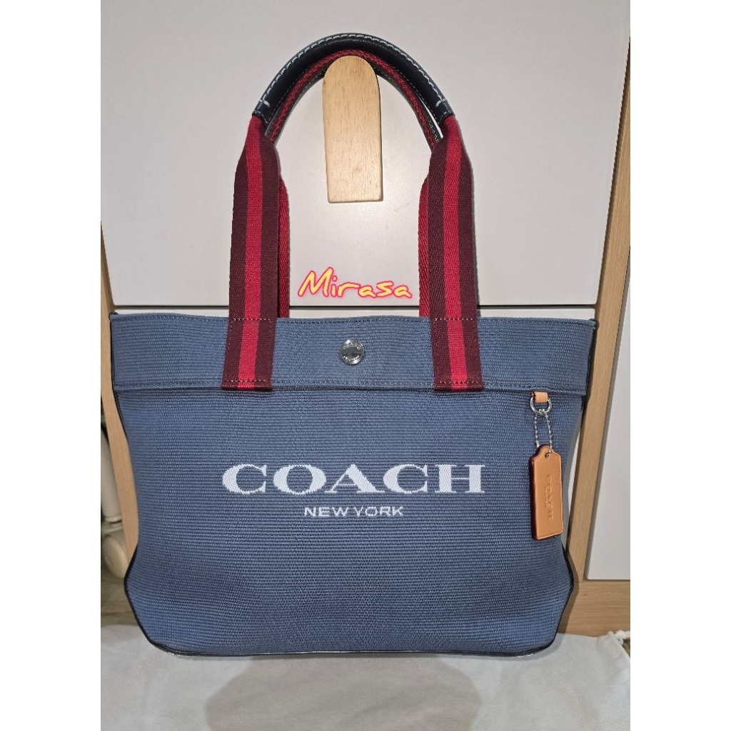 Ready PRELOVED VGC Tas Coach Small Canvas Tote Denim