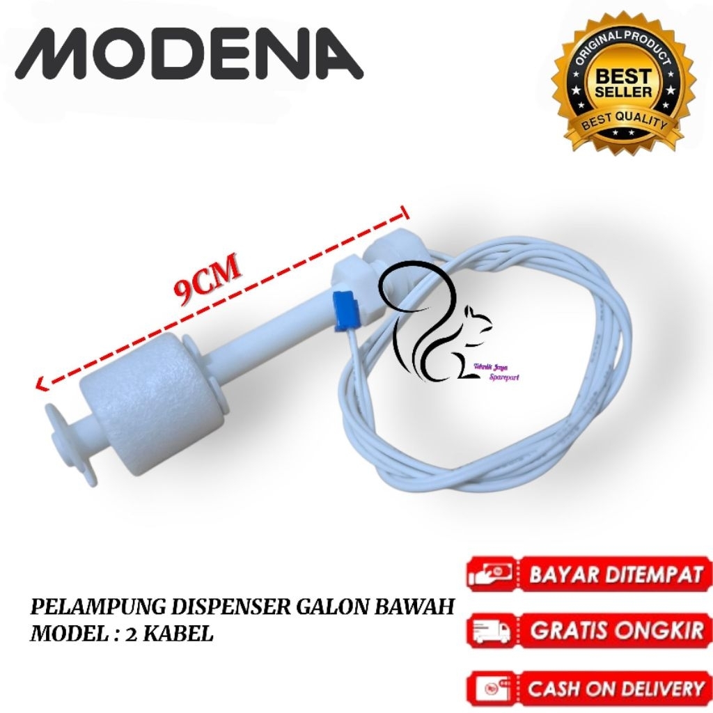 Pelampung Dispenser Modena Galon Bawah - 2 Kabel Putih / Sensor Pelampung Dispenser Modena
