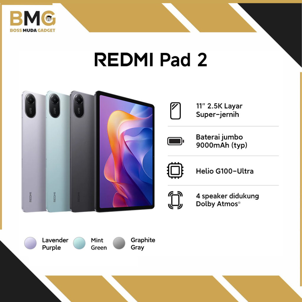 Redmi Pad 2 Ram WIFI/4G 4GB I 128GB