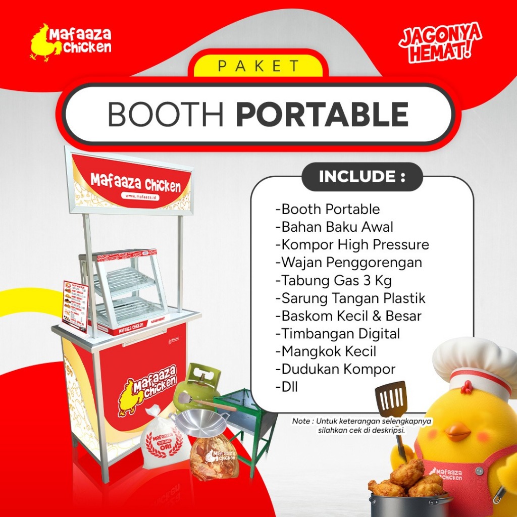 Kemitraan Fried Chicken - Booth Portable