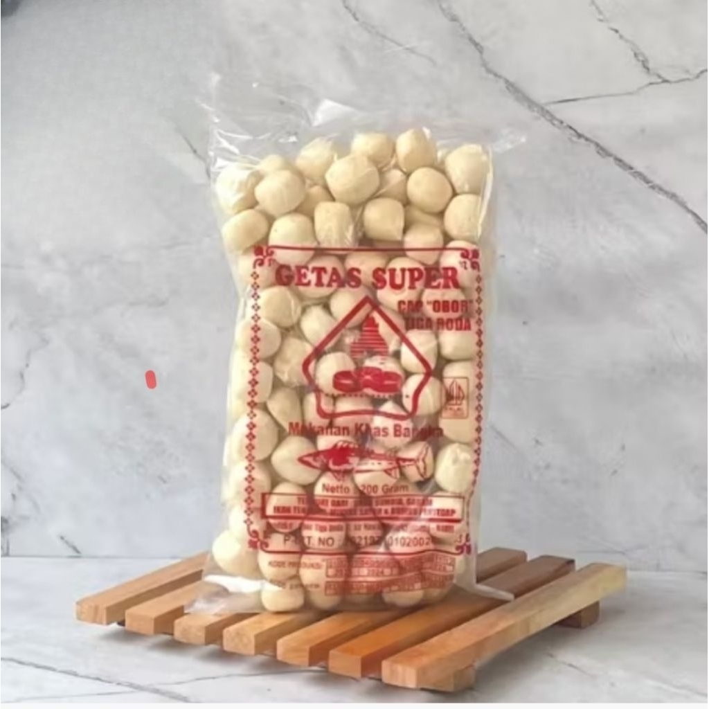 Getas Krupuk Kerupuk Ikan Bangka Super Cap Obor Tiga Roda 200gr