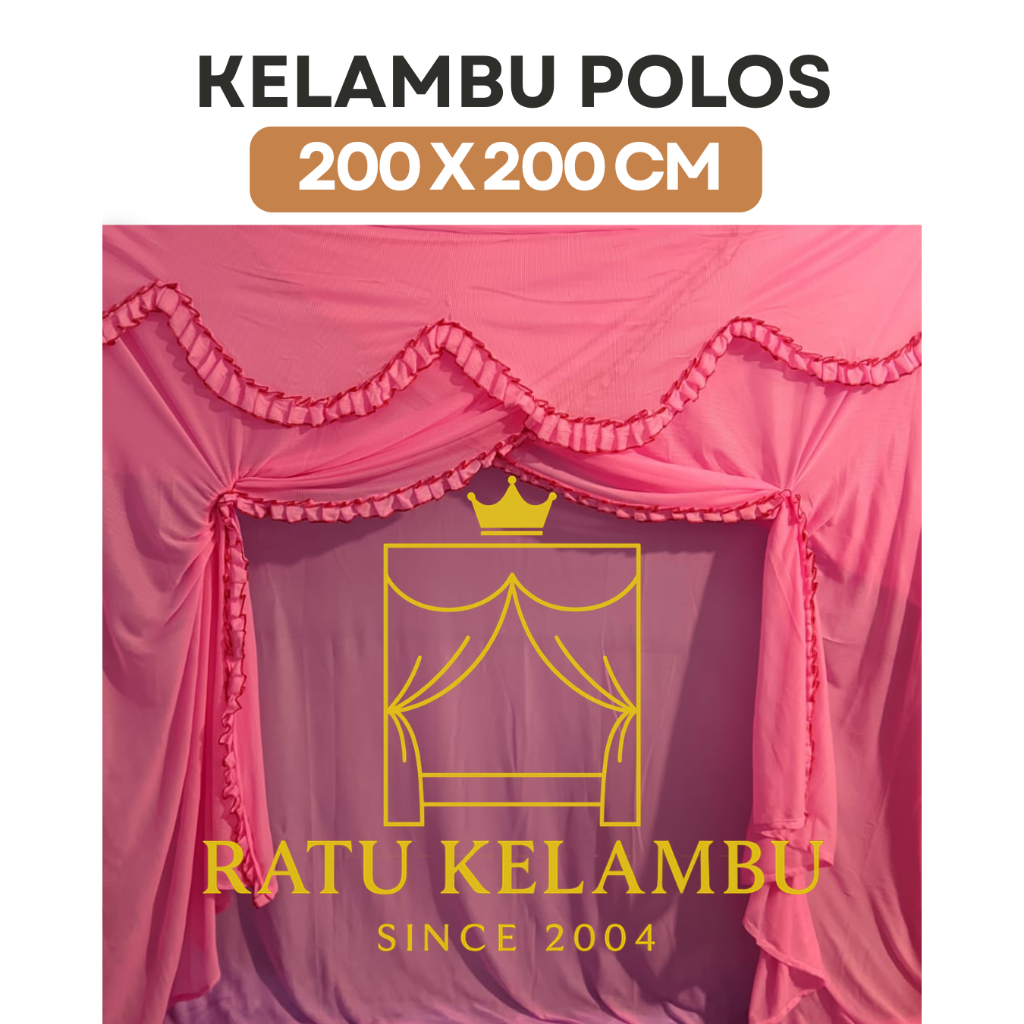 [RATU KELAMBU]200X200 KELAMBU TIDUR DEWASA ANTI NYAMUK UKURAN 200X200 CM JUMBO BAHAN TEBAL ALL SIZE