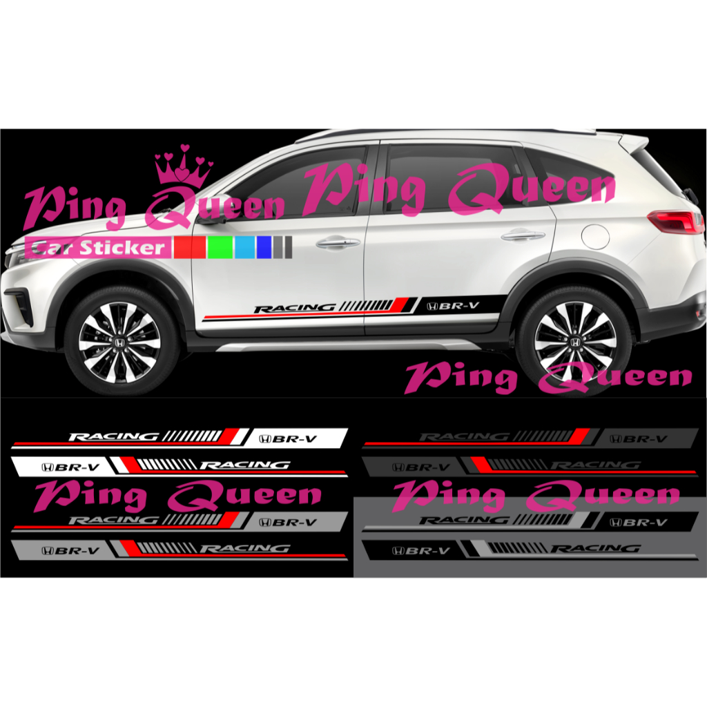 new sticker stiker mobil brv cutting sticker mobil honda brv
