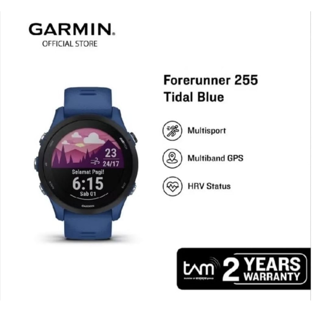 Garmin Forerunner 255 - Tidal blue