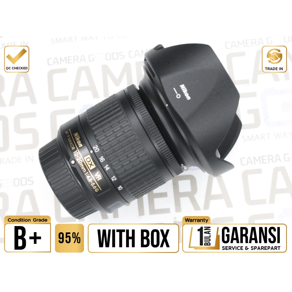 Lensa Nikon AFP 10-20mm F4.5-5.6G VR Second Bekas Grade B+ / DX APSC Nikkor 10-20mm - LS250105