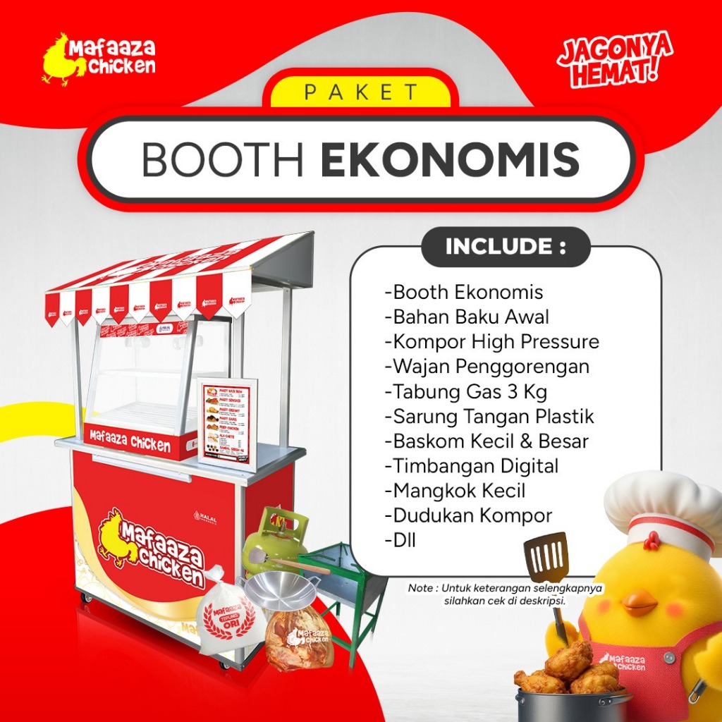 Kemitraan Fried Chicken - Booth Ekonomis
