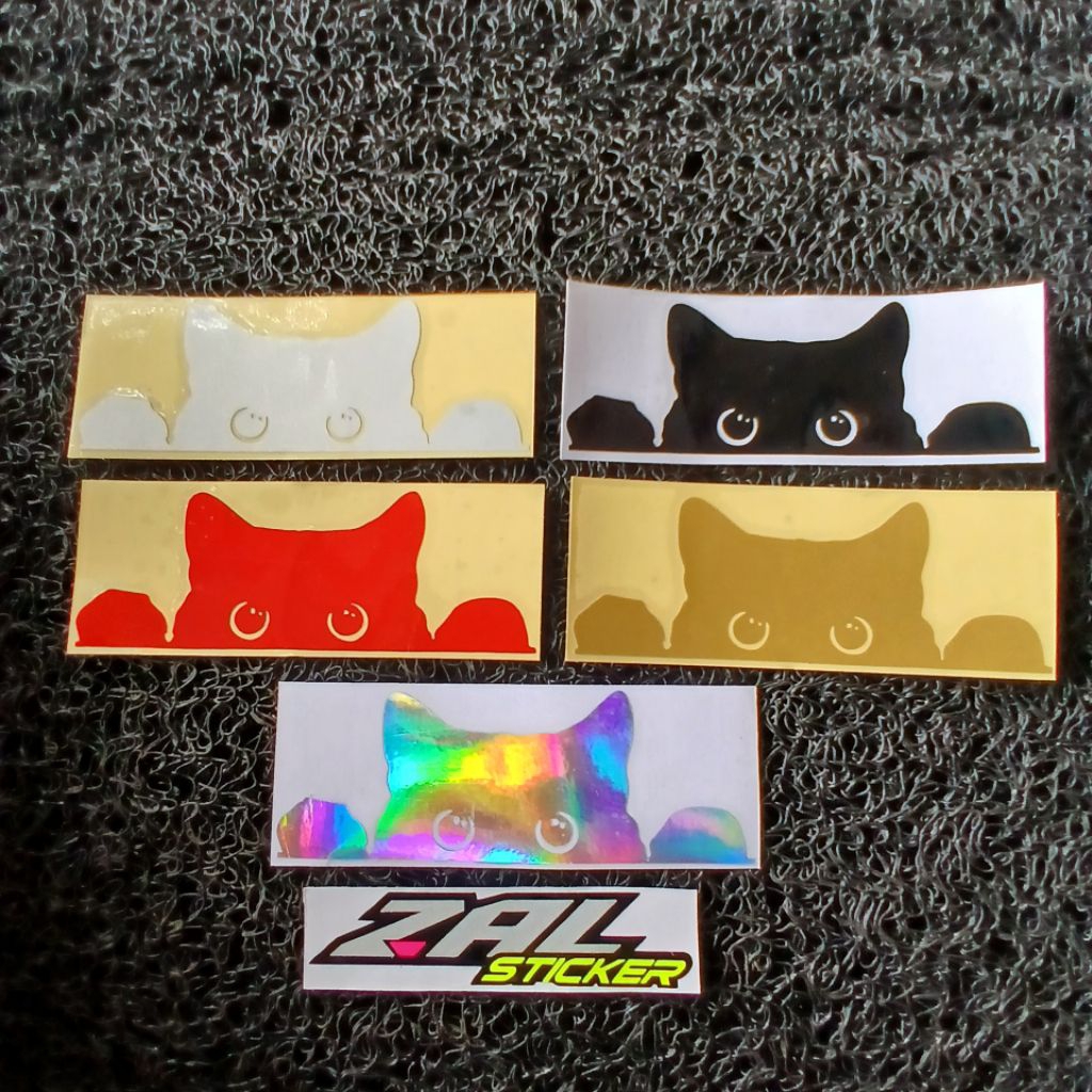 sticker cutting kucing ngintip sticker kucing lucu