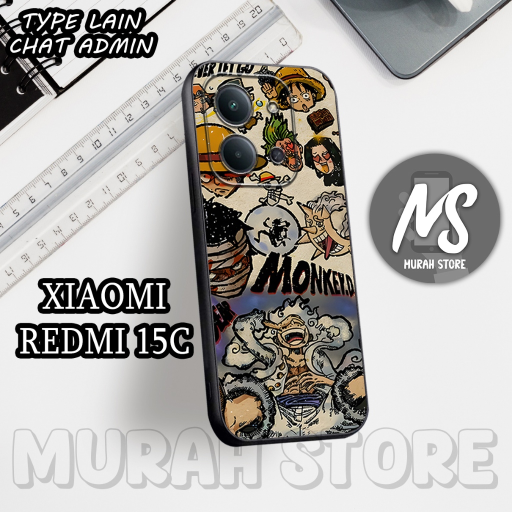 Softcase Karet REDMI 15C /MS5/Motif ANIME/Case Hp REDMI 15C/Silikon REDMI 15C