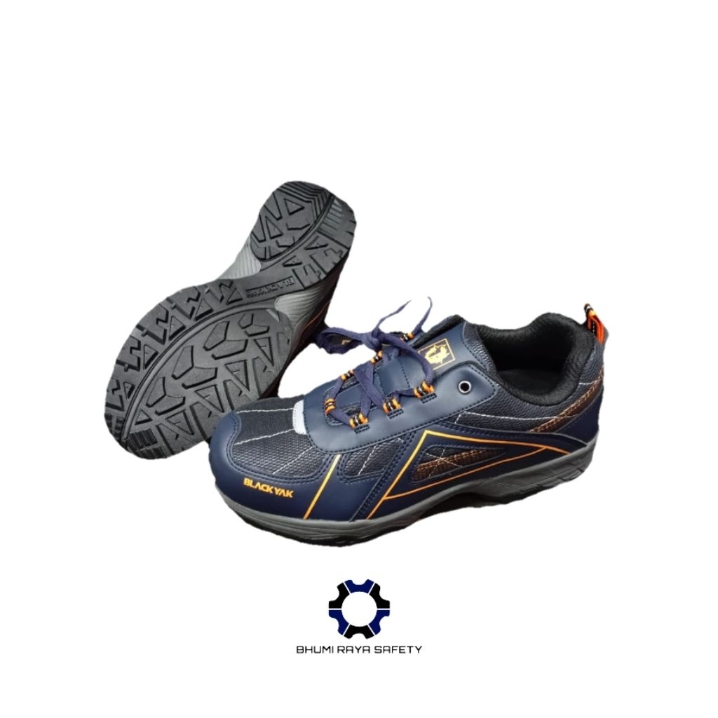 SEPATU SAFETY BLACK YAK ORIGINAL / SAFETY SHOES BLACK YAK NAVY ORIGINAL