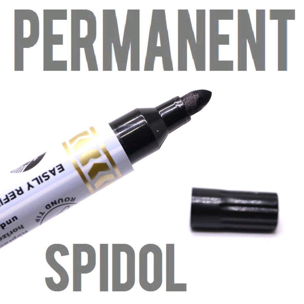 (15K) SPIDOL PERMANENT BESAR HITAM spidol permanen