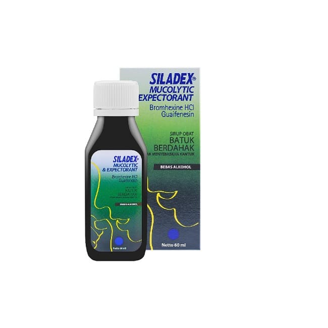 SILADEX MICOLYTIC & EXPECTORAN 60ML (HIJAU) / SILADEX BATUK BERDAHAK