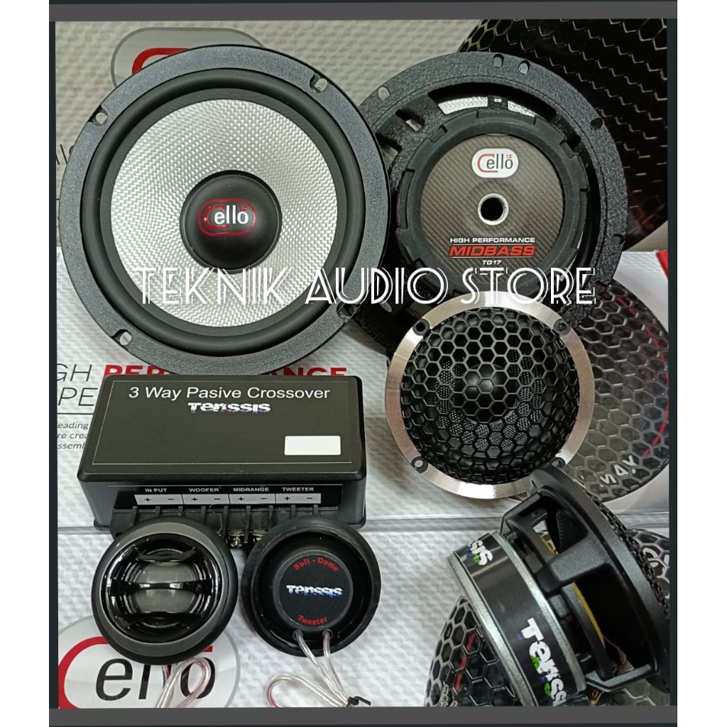 Speaker 3way Tenssis Include Crossover 3way