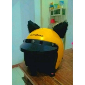✔️SALE Aksesoris Telinga Kucing Lucu / Kuping Helm FULL Bulu / Kuping Kucing Aksesoris Helm Motor / 