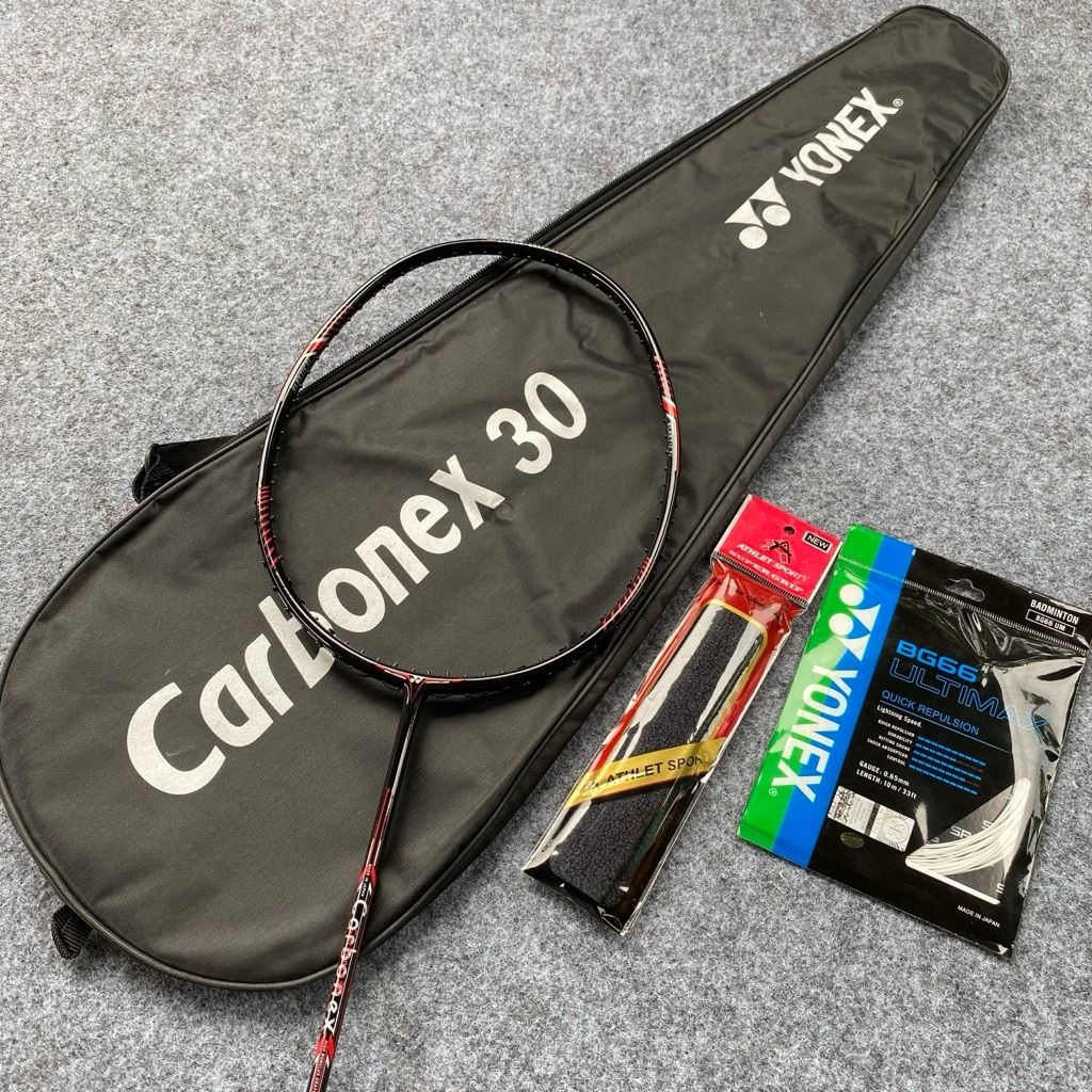 RAKET BADMINTON CARBONEX 25 SP TANSION 30LBS TERBARU DAN TERLARIS BONUS TAS DAN GRIV NYA