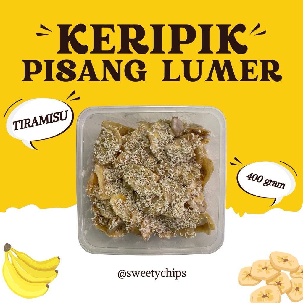 

KERIPIK PISANG LUMER TIRAMISU 400 GRAM