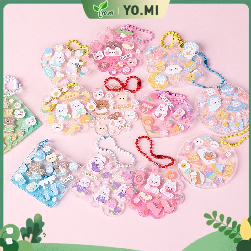 gantungan kunci anak diy transparan / DIY gantungan kunci akrilik mainan diy anak