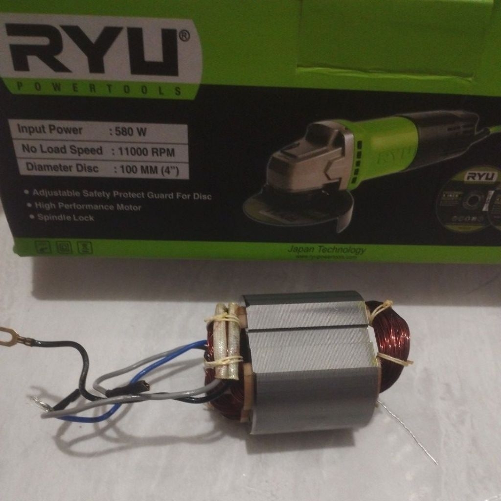 stator gerinda ryu rsg 100-3/bantalan mesin gerinda ryu rsg 100-3