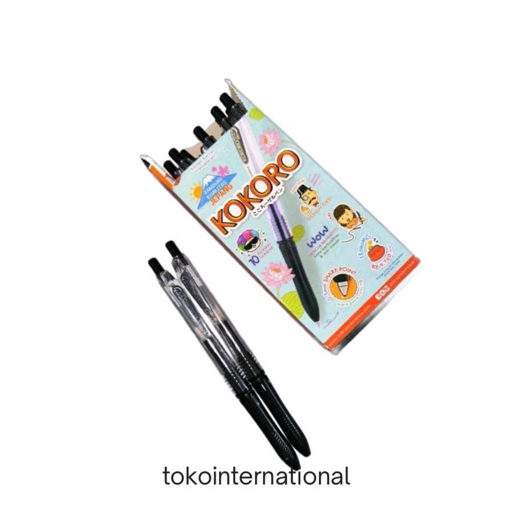 

ZEBRA KOKORO GEL PULPEN 0.5MM - BALLPOINT BOLPEN PENA