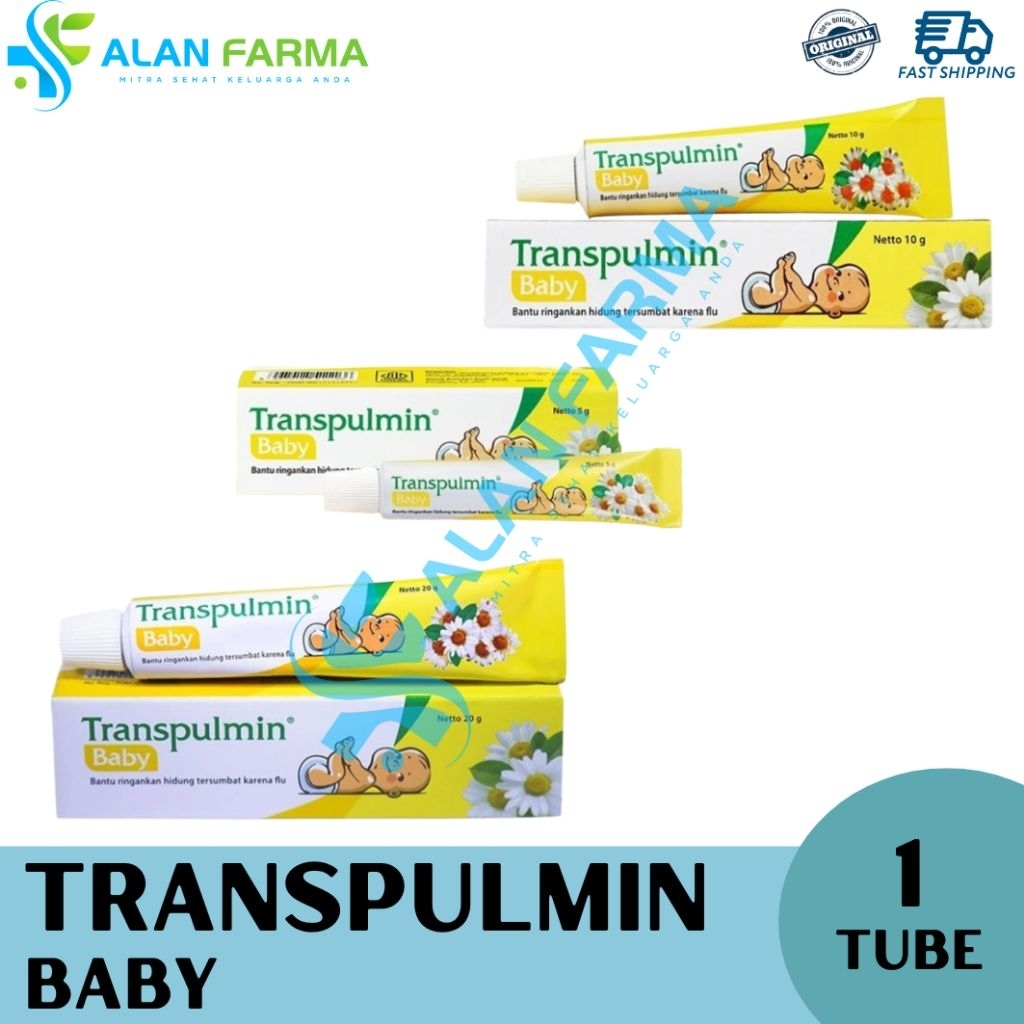 Transpulmin Baby 5 10 dan 20 gram | Transpulmin Bayi Balsam | Balsem Bayi