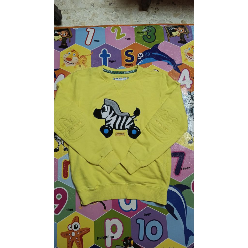 PANCOAT POP ZEBRA CREWNECK