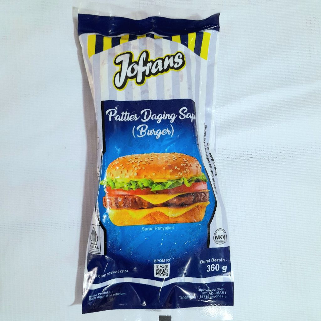 

JOFRANS beef patties 360gr