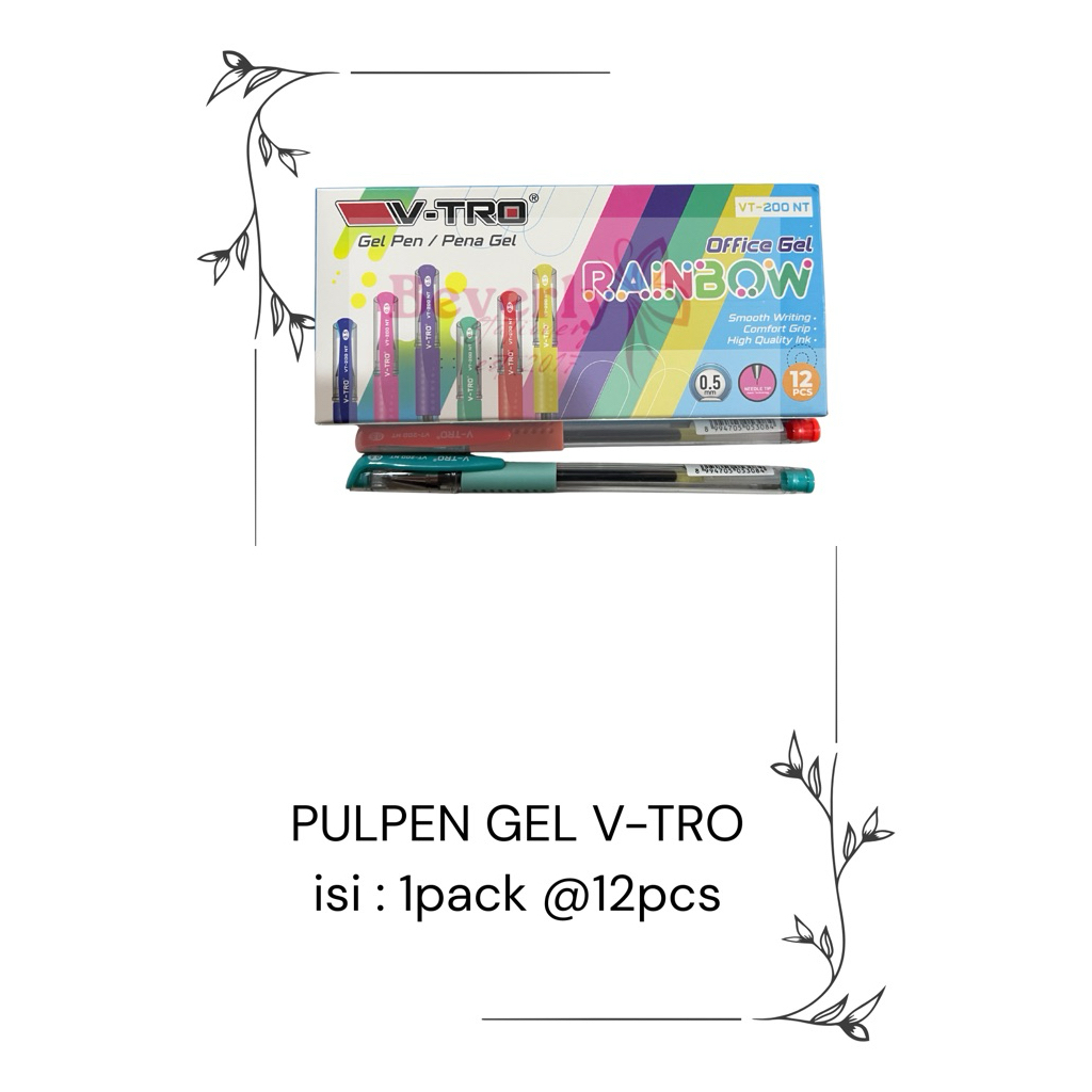 PULPEN GEL V-TRO / BALLPOINT / PENA