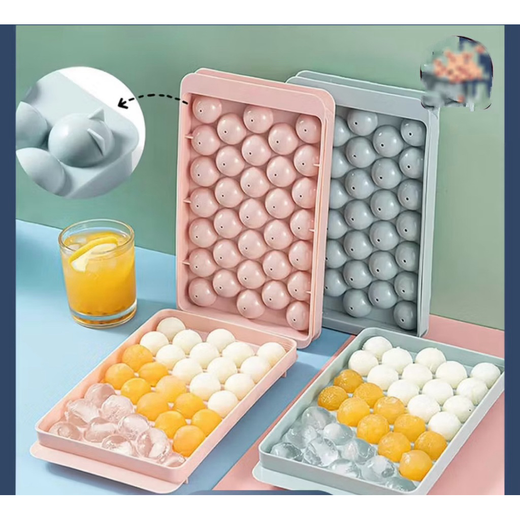 Cetakan Jelly Ball JUMBO Besar Jelly Bulat Buah Agar Es Batu Jumbo Telur Puyuh 33 Cetakan Bulat Roun