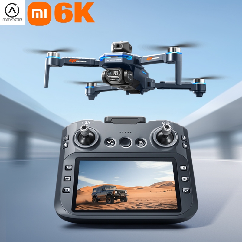 Drone R204/kamera HD 6K/versi layar besar, motor tanpa sikat, penghindaran rintangan empat sisi/dron