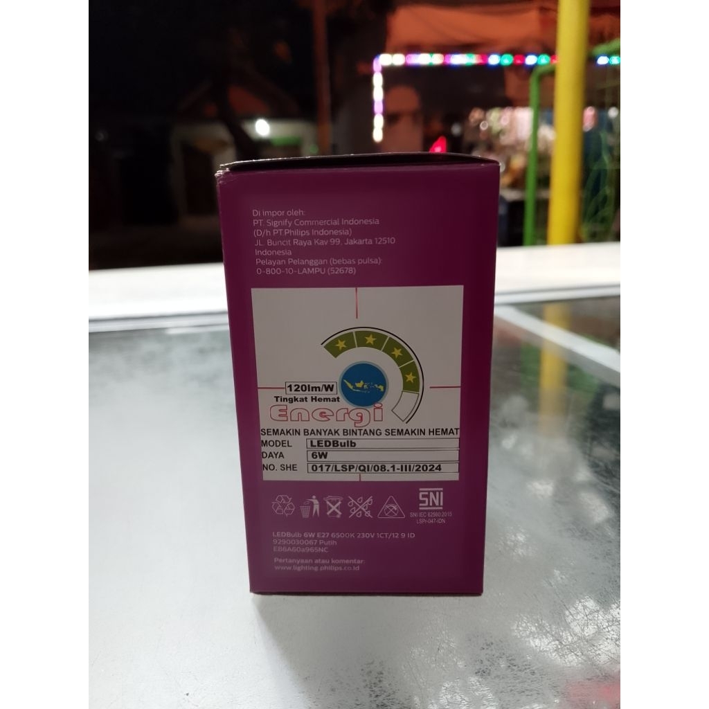 Lampu Philips LED 6Watt/Lampu LED Philips Putih 6Watt