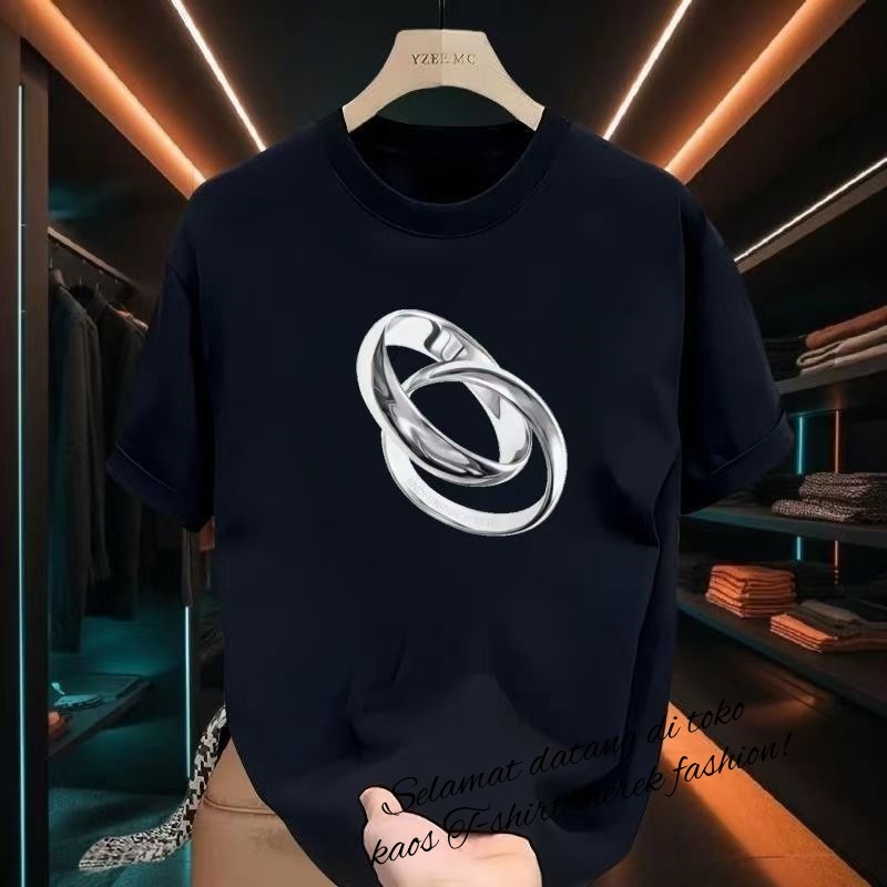 Kaos lengan pendek model terbaru musim panas, pasangan, gaya Amerika yang trendy, katun murni dengan