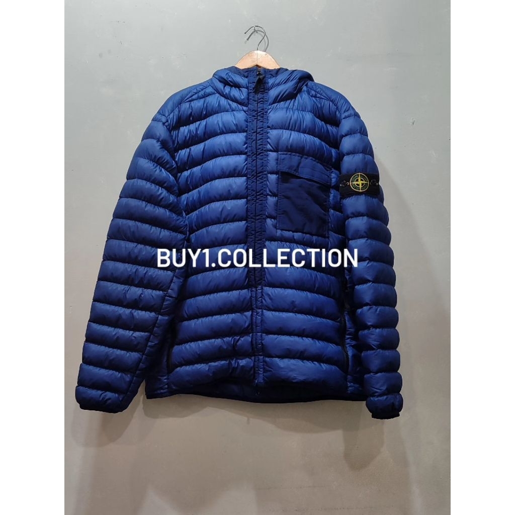 stone island garment dyed micro yarn down