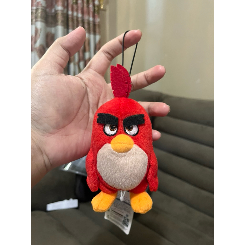 [BARU] Gantungan kunci/tas boneka Angry birds merah original newtag