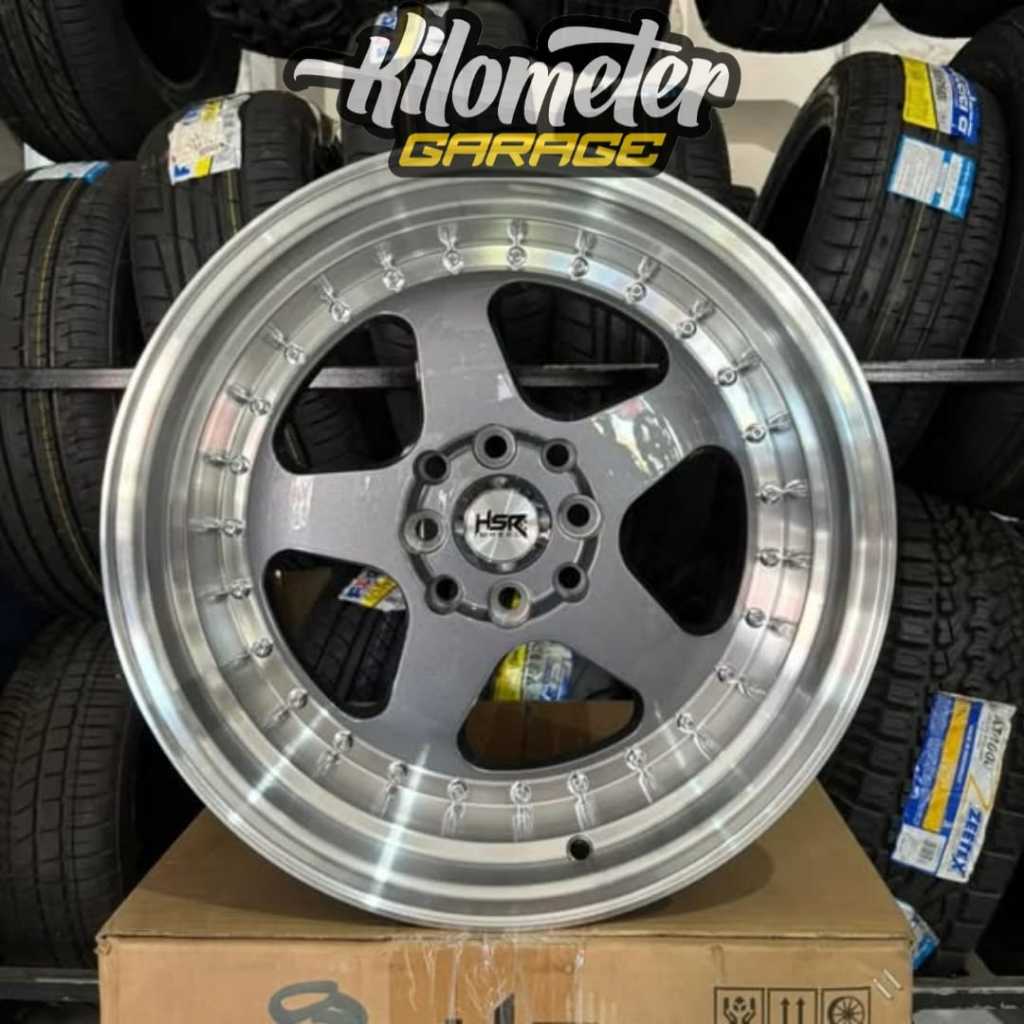 VELG RACING CELONG HSR BURN 10260 HSR R16X8/9 H8X100-114,3 ET25/15 IRIDIUM GREY MACHINE LIP