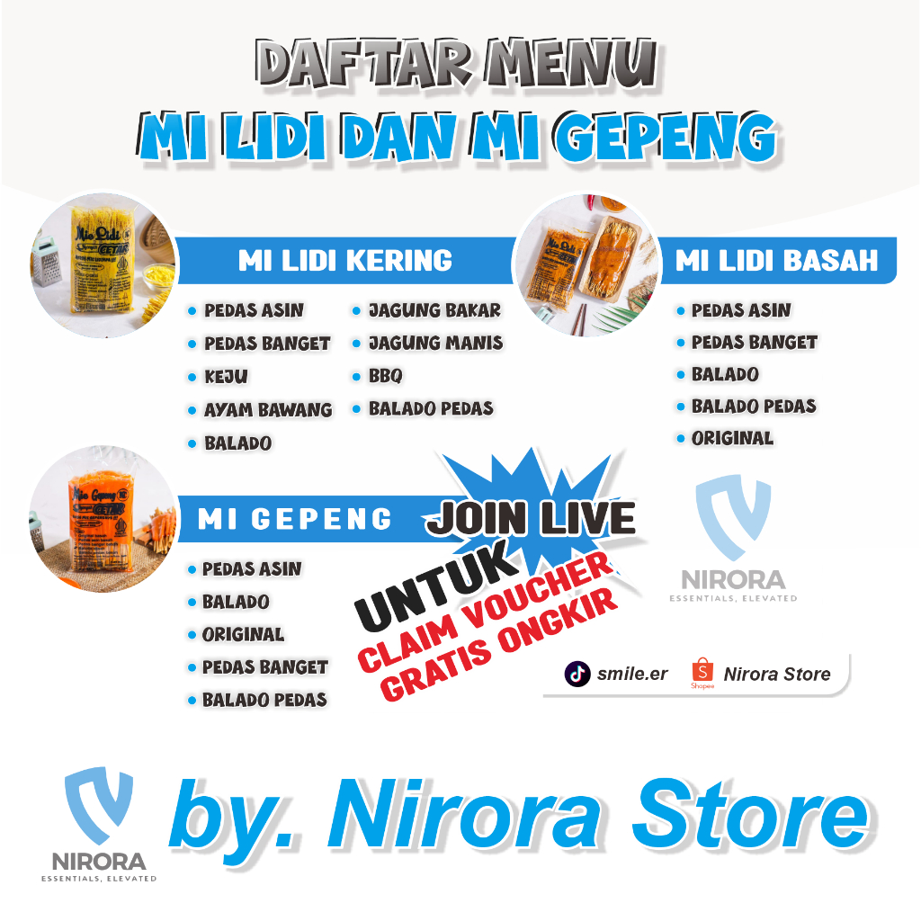 

Mie Gepeng Premium 150g Nyonyah CETAR Pedas Gurih | Harga dibawah Min Order 3 Pcs