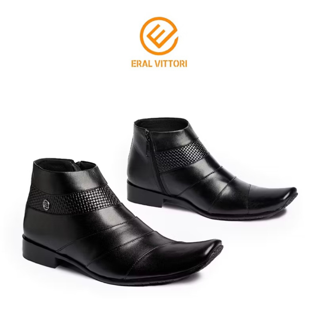 Sepatu ERAL VITTORI sepatu pantopel pria kulit