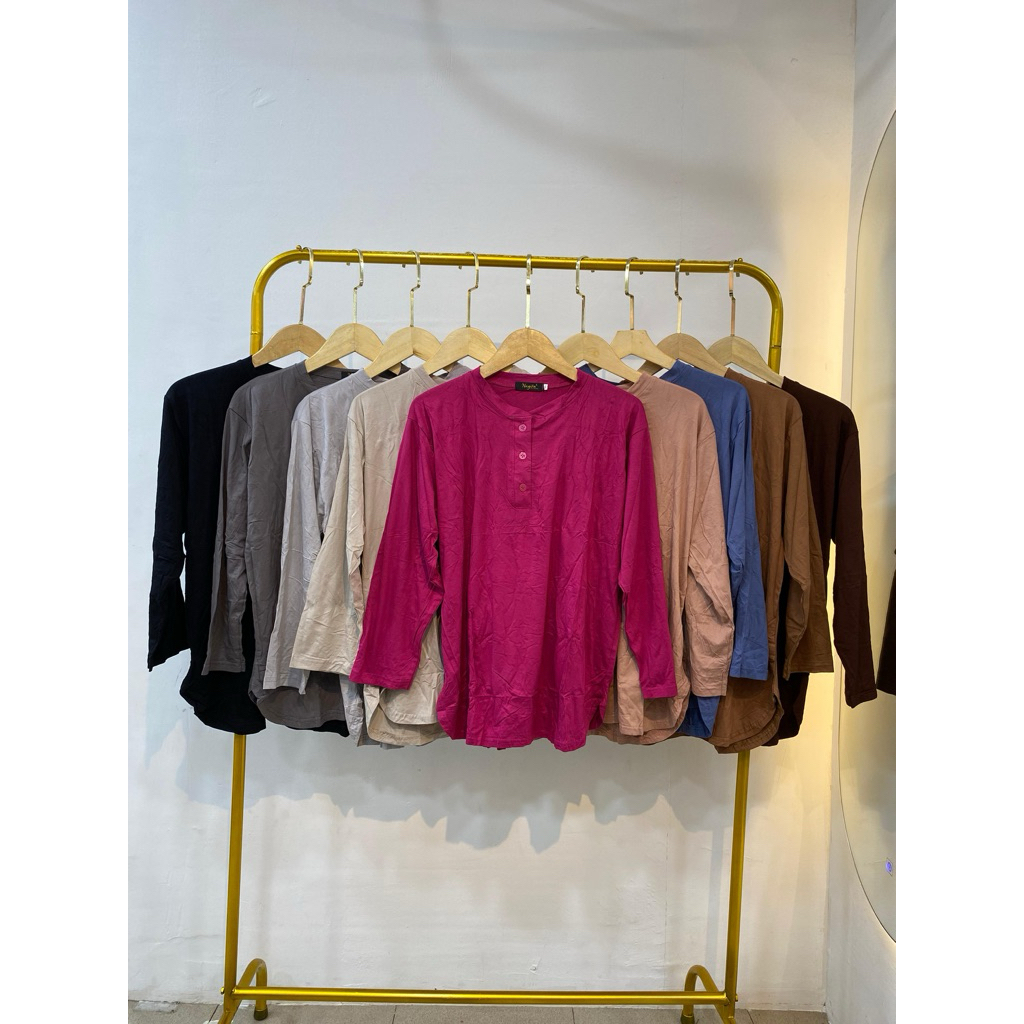 atasan lengan panjang kaos spandek