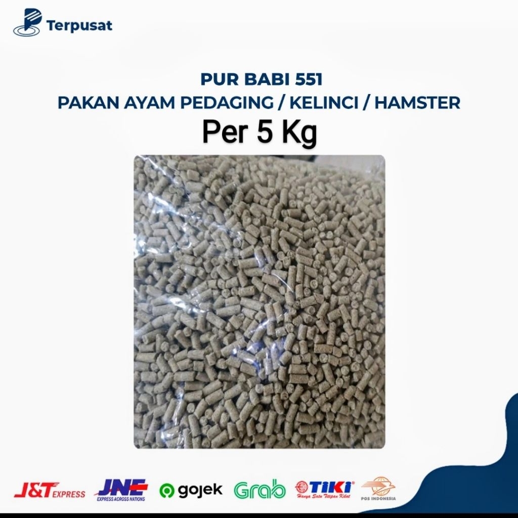 Per 5 Kg 551 Pok phand Pur Babi 551 HI-GRO Vour Babi 551 HI-GRO Pakan Komplit Butiran Makanan Ternak