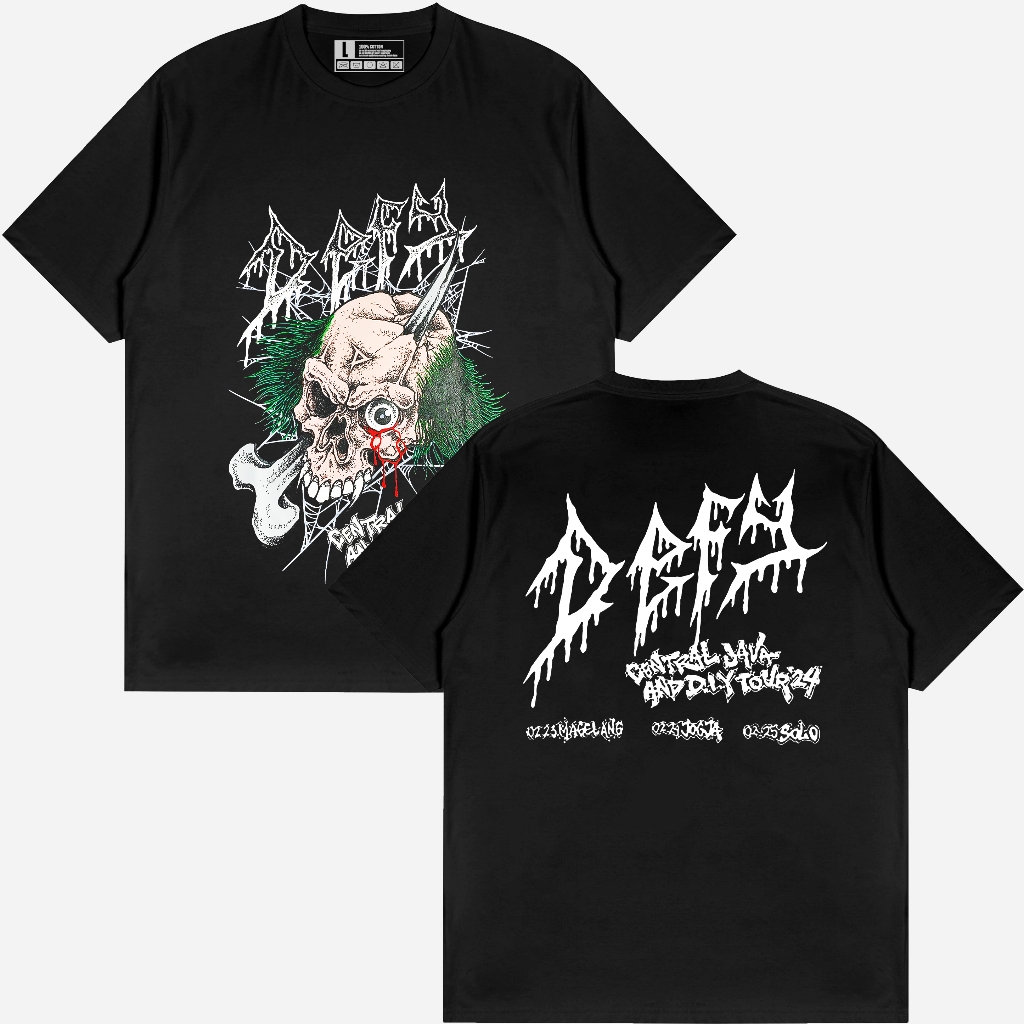 DEFY HC CENTRAL JAVA TOUR 2024 / KAOD DEFY HARDCORE TERLARIS / KAOS HARDCORE / KAOS BAND PUNK DISTRO