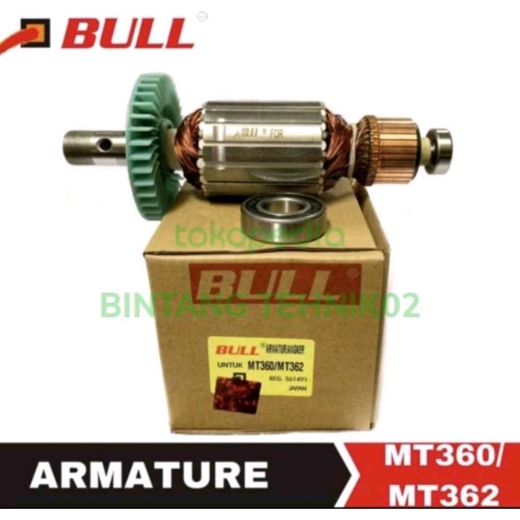 ARMATURE UNTUK MESIN ROUTER MAKTEC MT362/MT360  MERK BULL