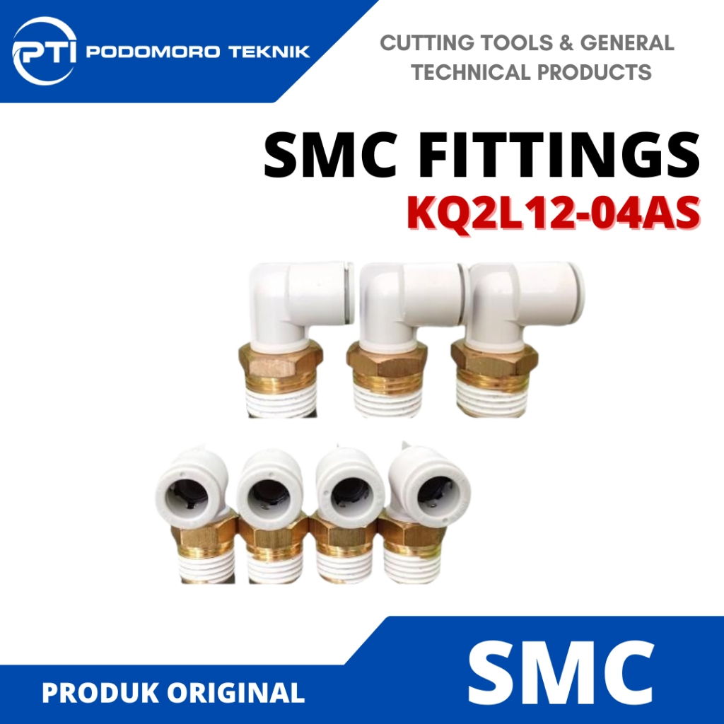 Smc Fittings KQ2L12-04AS (4E1-8VG) Made In Singapore