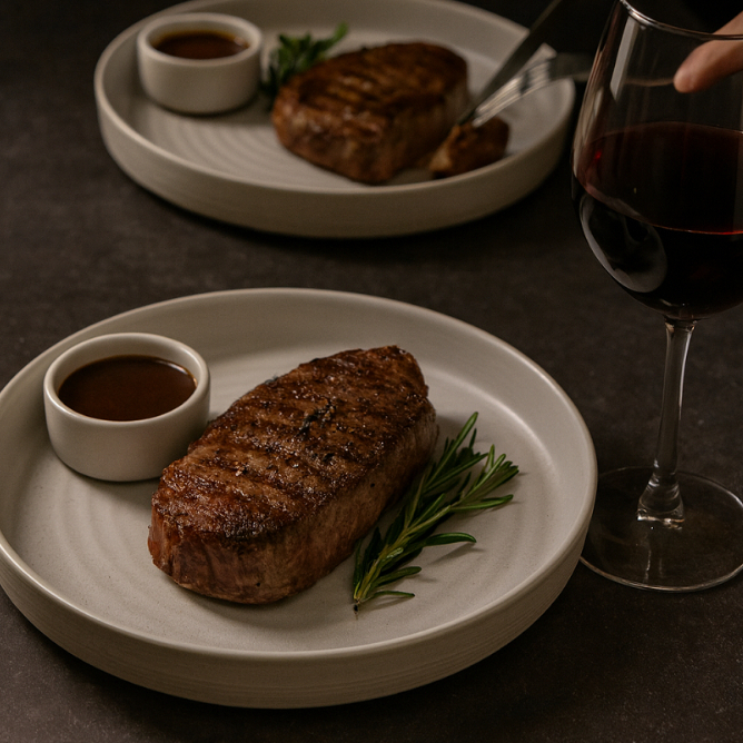 Nate Steak Plate / Dinner Plate / Piring Makan Keramik