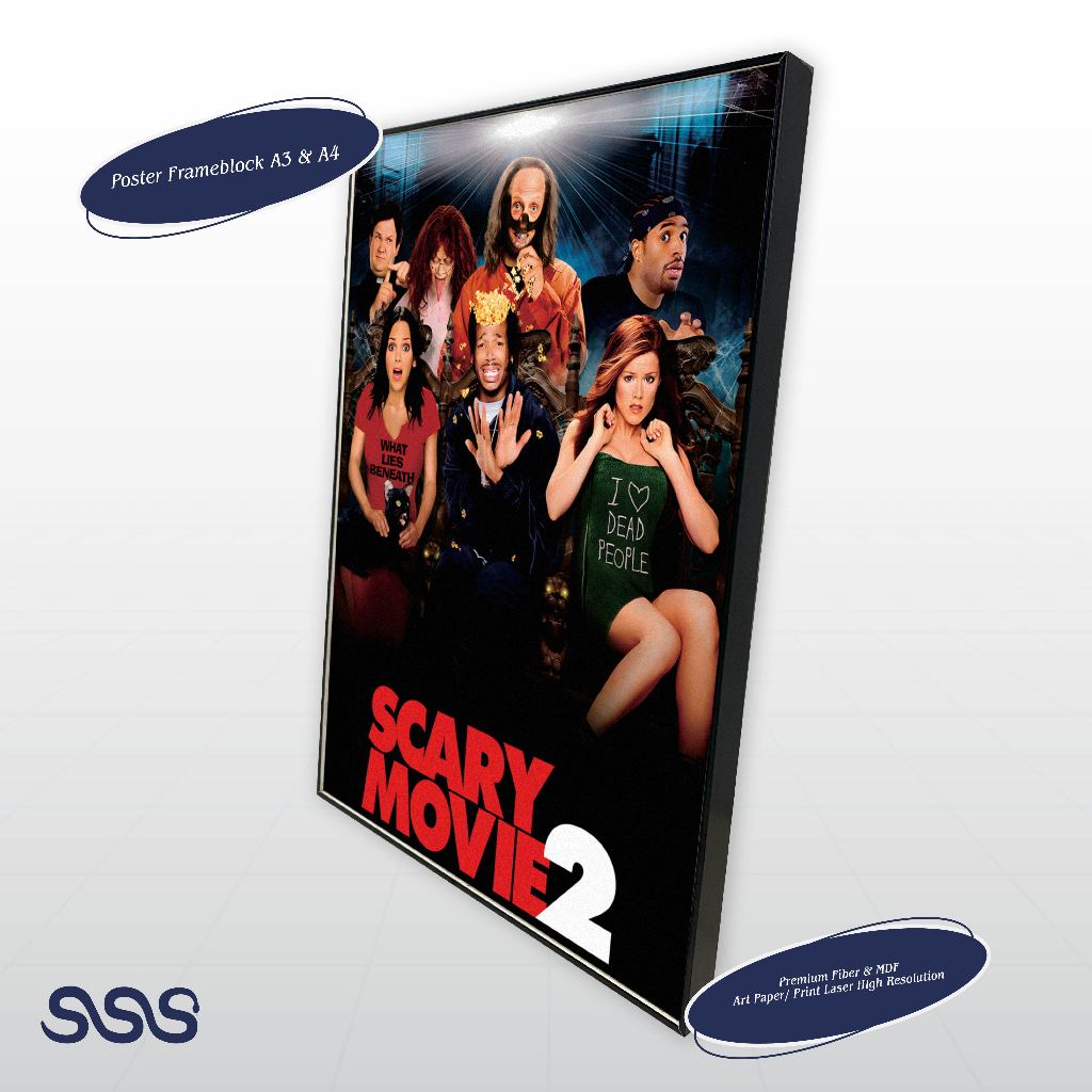 POSTER SCARY MOVIE 2 / MOVIE POSTER / POSTER FRAMEBLOCK