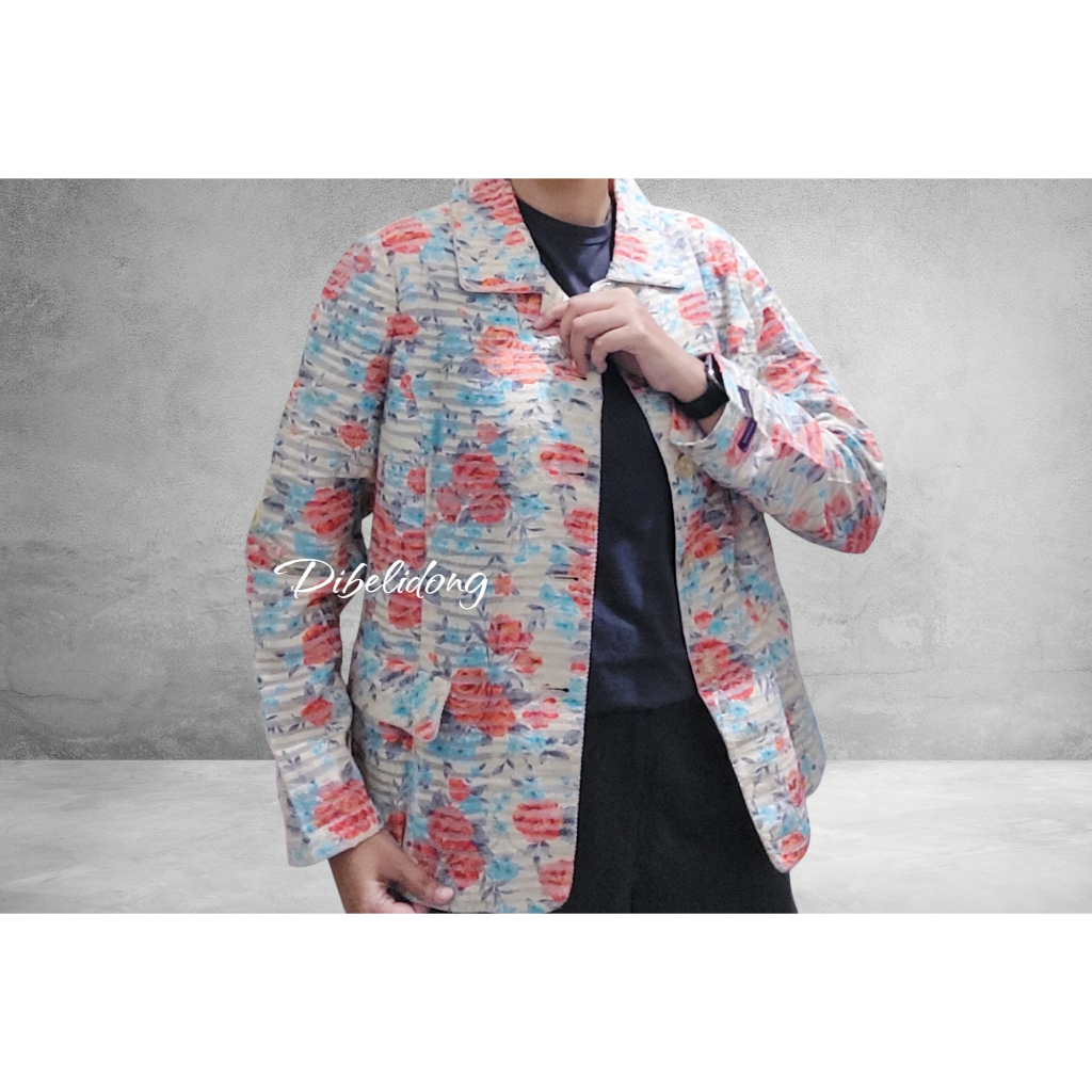 Kemeja outer vintage bunga