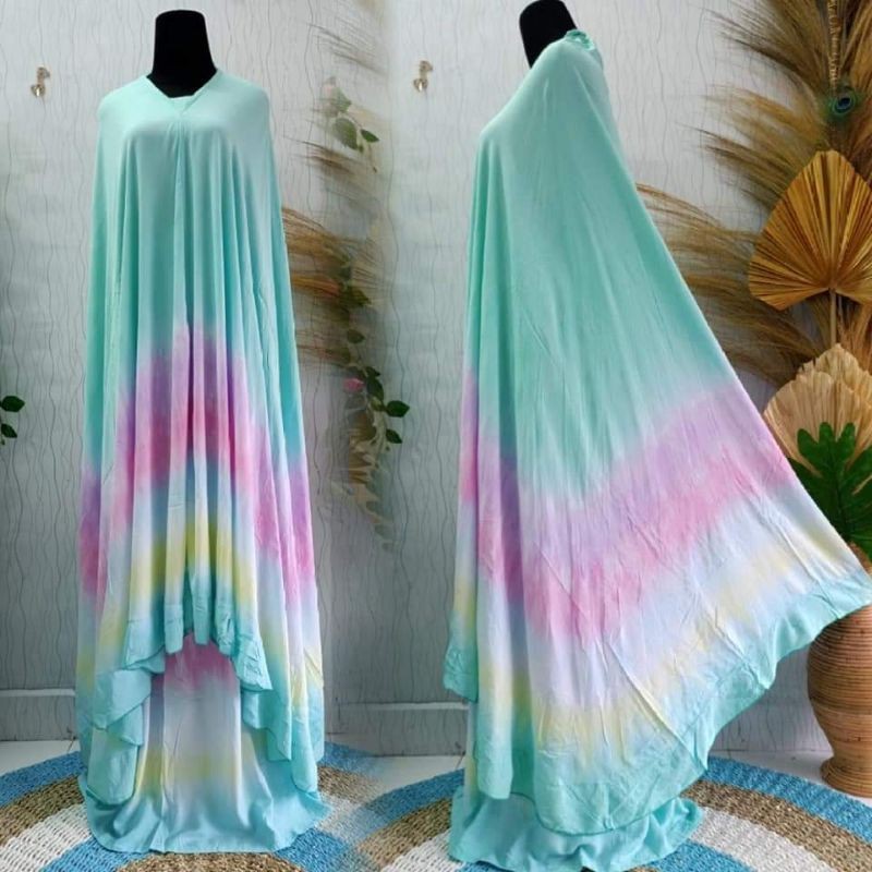 Mukena Bali Pelangi jumbo Wanita Dewasa // Terlaris dan Termurah by Hidayah Collection