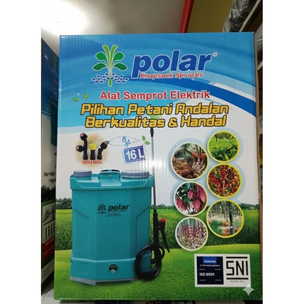 TENGKI SEMPROT ELETRIK POLAR kNAPSACK SPRAYER 16L