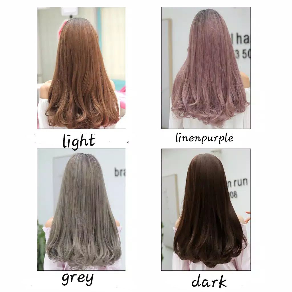 wig lurus tanpa poni wig lurus panjang