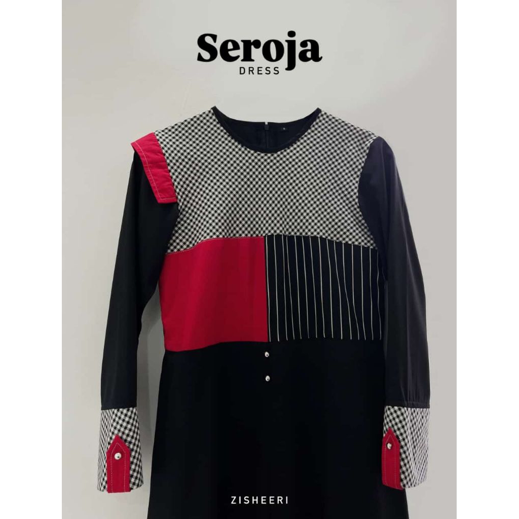 Zisheeri Seroja Dress Gamis Katun Premium
