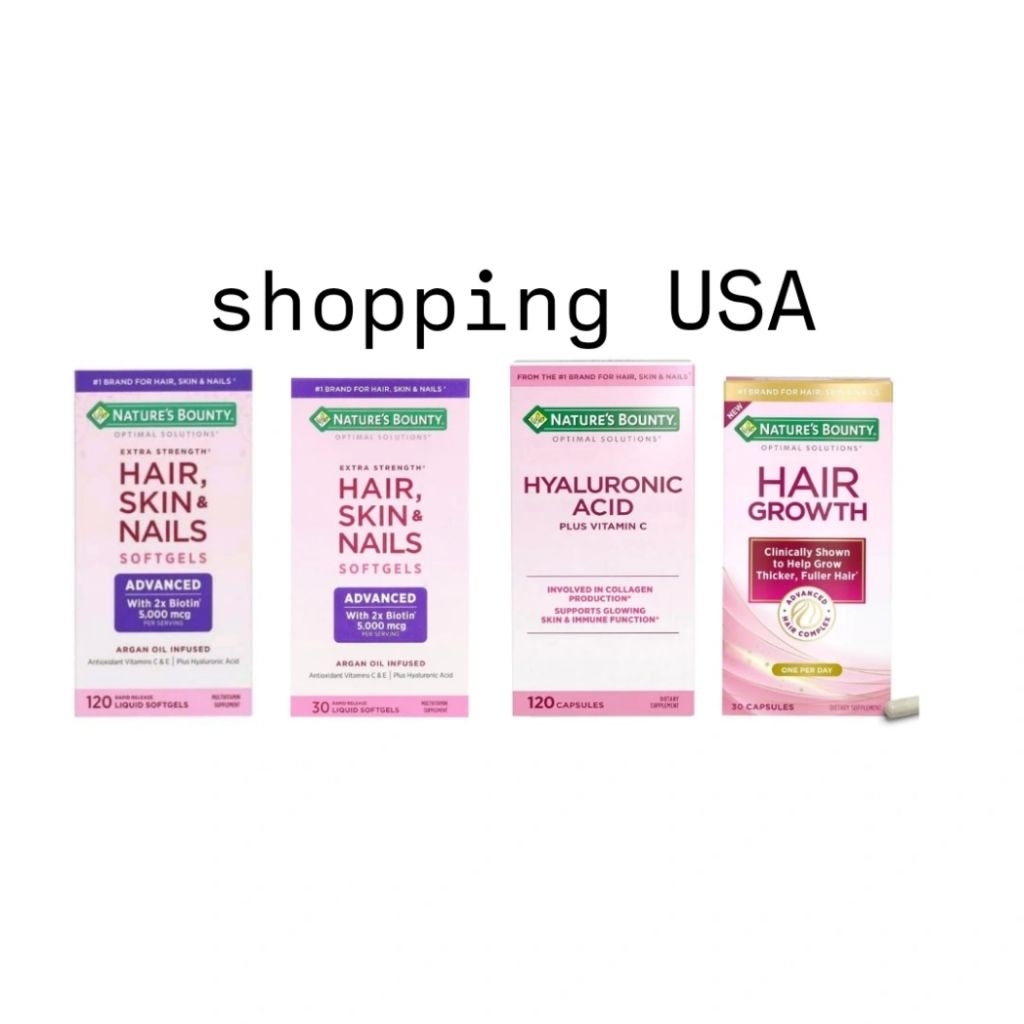 Nature's Bounty Multivitamin biotin hair nail skin, nature's bounty hyaluronic acid nature's bounty 