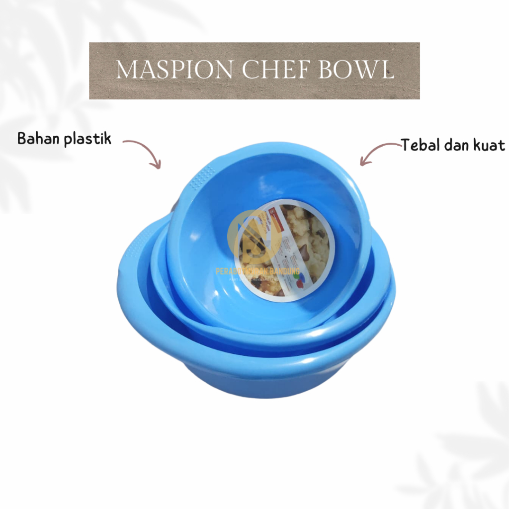 Maspion Chef bowl set 3pc/Maspion Baskom wadah plastik/Mixing Bowl
